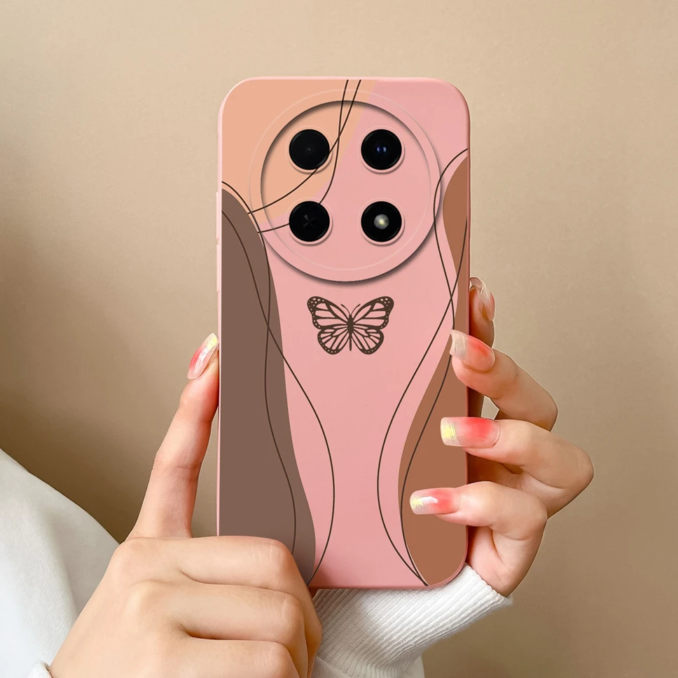 Fashion Pretty Sweet Girl Soft Liquid Silicone Phone Case - Protective Cover