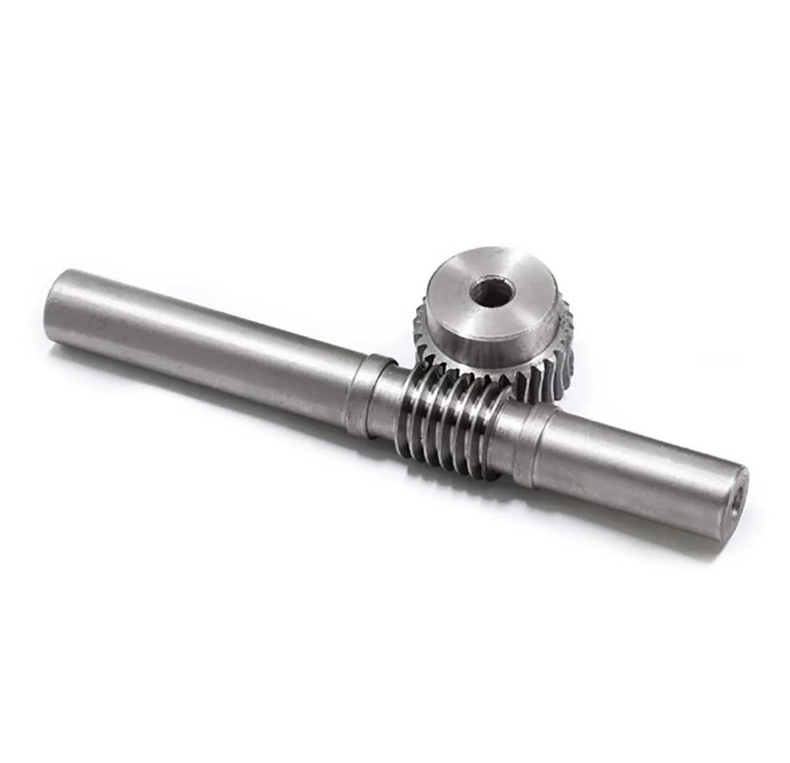 1 Set 1M Reduction Ratio 1:15/20/25/30/35/40/45/50/55/60/70/80/100 Teeth Worm Gear With Rod Worm Gear Reducer Transmission Parts