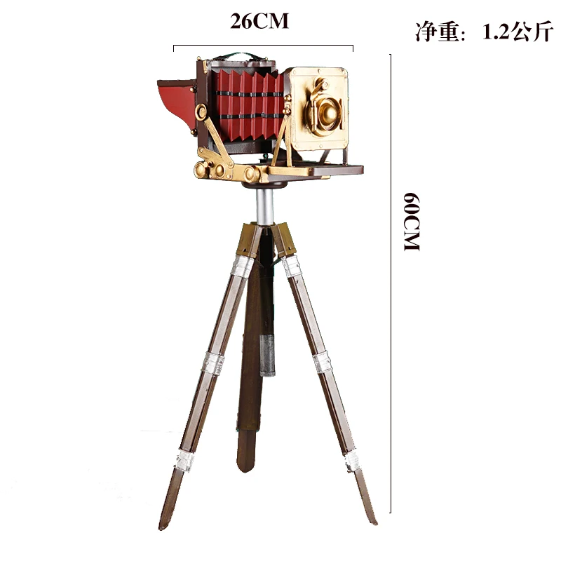 ‌ Projektor filmowy w stylu vintage - antyczna miniaturowa replika kamery z mosiądzu, retro dekoracja filmowa do domowego kina, rekwizyt do sceny