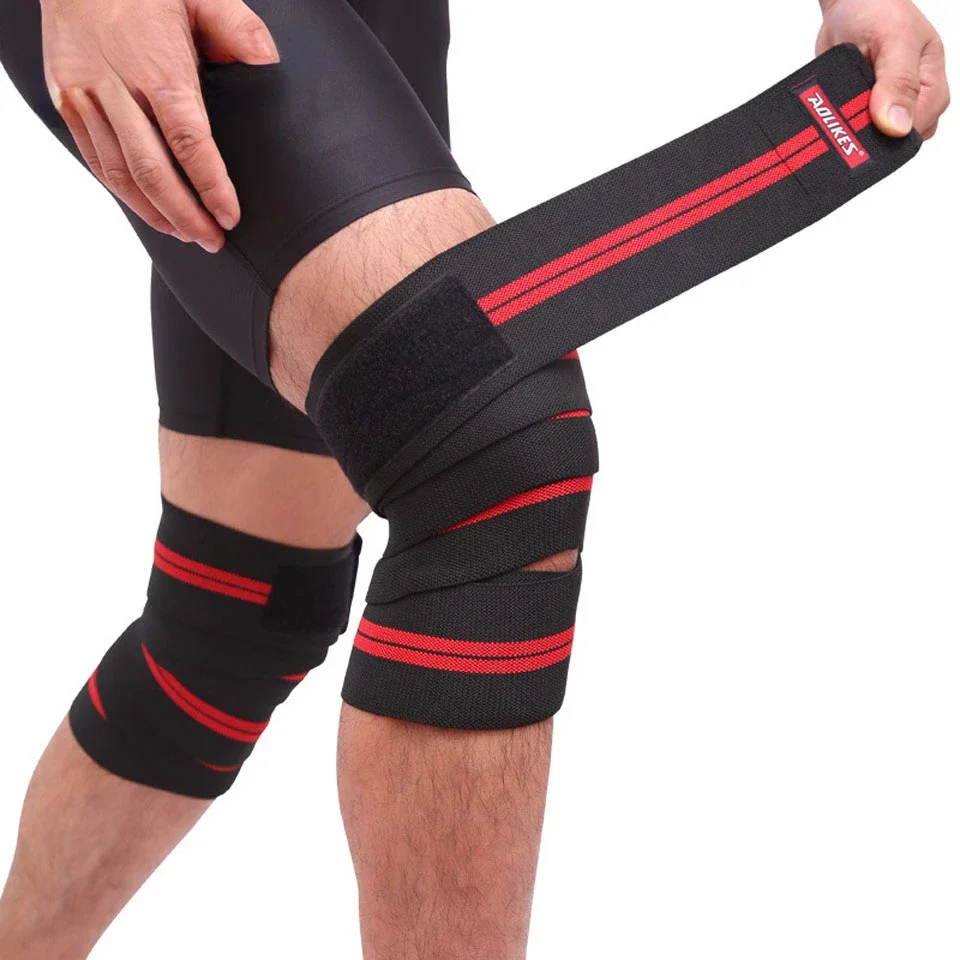 

1PCS/2pcs 200*8CM Fitness Pressurized Straps Gym Weight Lifting Leg Knee Compression Training Wraps Elastic Bandages