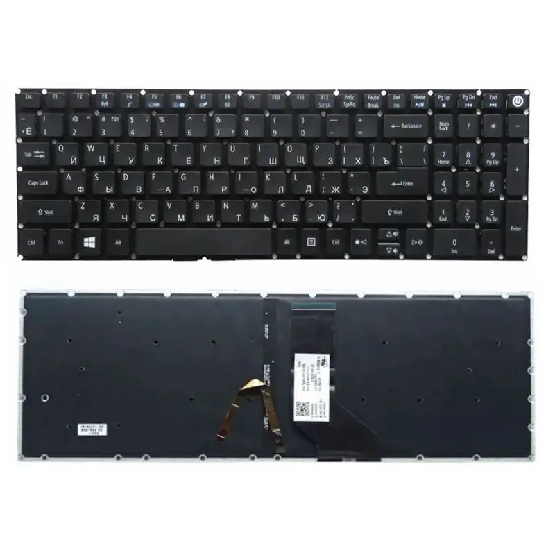 Clavier AZERTY Blanc Pour Acer Aspire F5-572G, E5-752, Etc. – Neuf Sous Blister