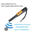 Metal Detector Pinpointer with LCD Display,Handy High Performance Metal Detector Metal Reader in 3 Alarm Modes, IP68 Pinpointer 3
