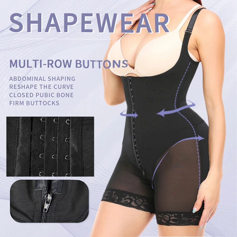 Fajas Reductoras Body Levanta Cola Post Surgery Partum Slim Girdle Bodysuit High Compression Full Body Shaping Corset Underbust