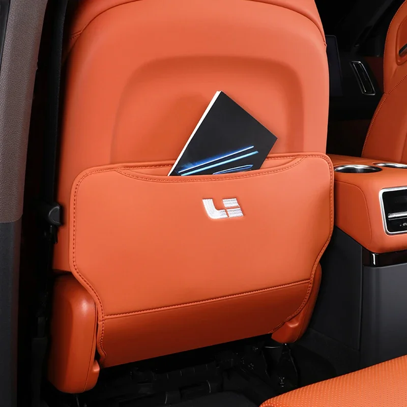 For Li Lixiang L7 L8 L9 Car PU Leather Anti Kick Mat Pad Anti-kick Protector Mats Seat Back Protector Auto Accessories