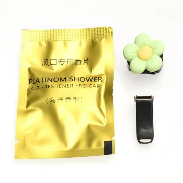 Colorful Floral Aromatherapy Car Air Freshener Clips – Cute Flower Decor