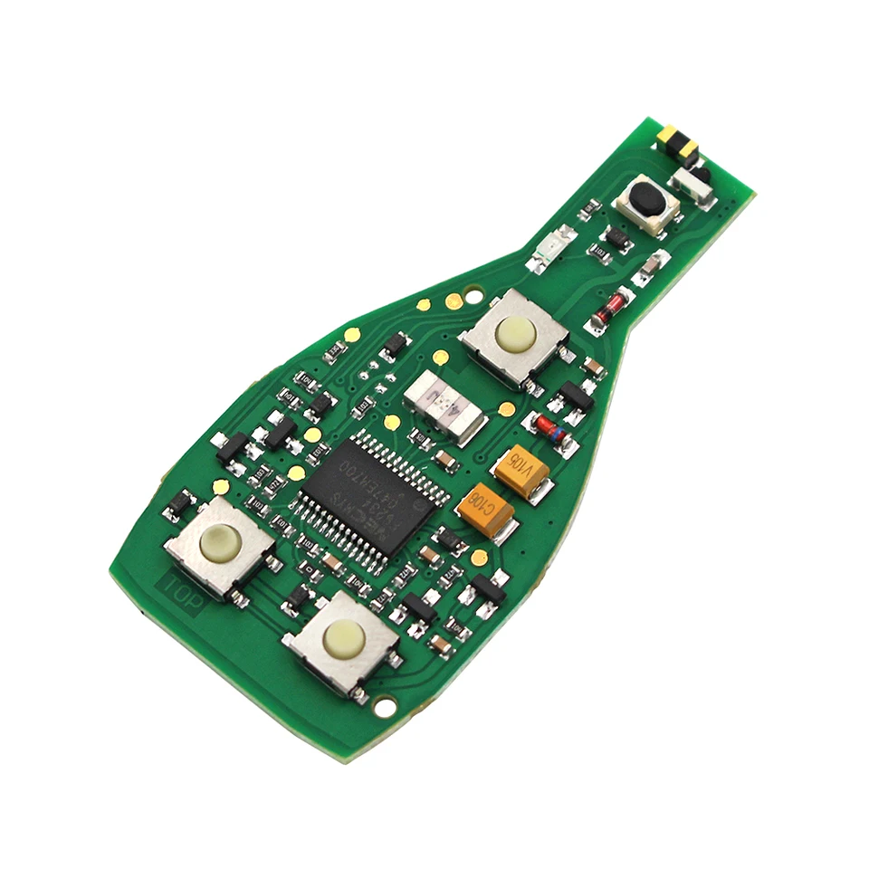 Afstandsbediening sleutelkaart autosleutel 3 toetsen behuizing voor BGA chip voor Mercedes Benz A B S E klasse W203 W204 W205 W210 W211 W212 W221 W222 433MHZ