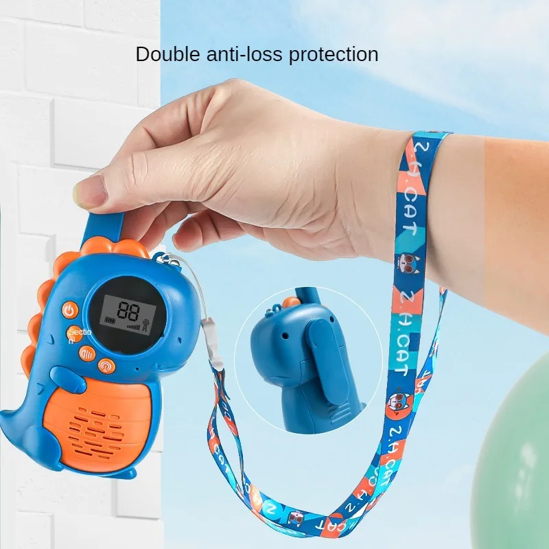Interação pai-filho Dinossauro Walkie Talkies para crianças, brinquedo quebra-cabeça, presentes para educação infantil para bebês, ao ar livre