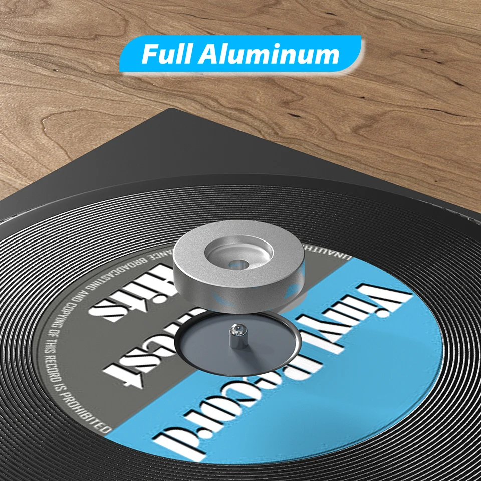 Centreur Stabilisateur Pour Platine Vinyle Braunies TRUMP – 33/45 Tours, 7/12 Pouces