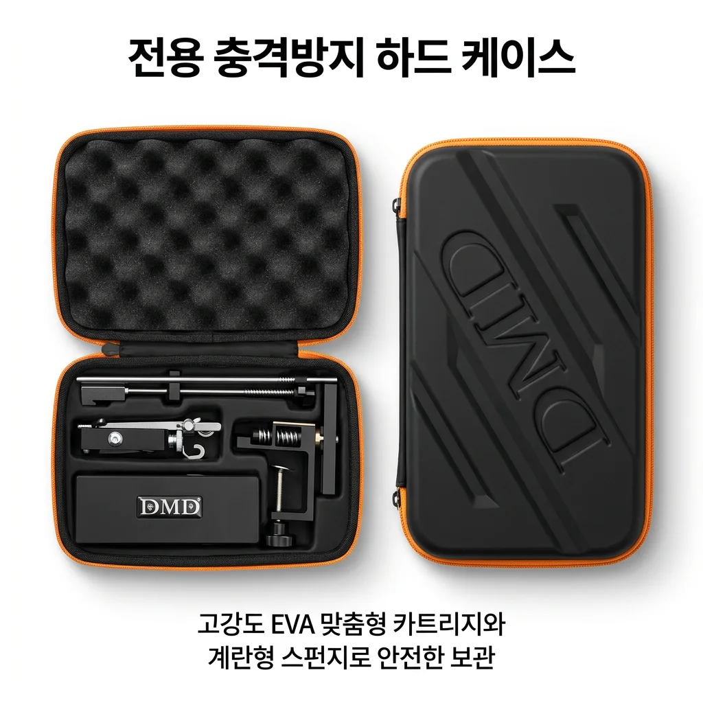 DMD-2268 프로페셔널 고정각 칼갈이 시스템 숫돌 5개 세트 다이아몬드 세라믹 숫돌 가죽 스트롭 탑재 360도 볼조인트 탑재 EVA 보관 가방 칼갈이 기계 캠핑칼