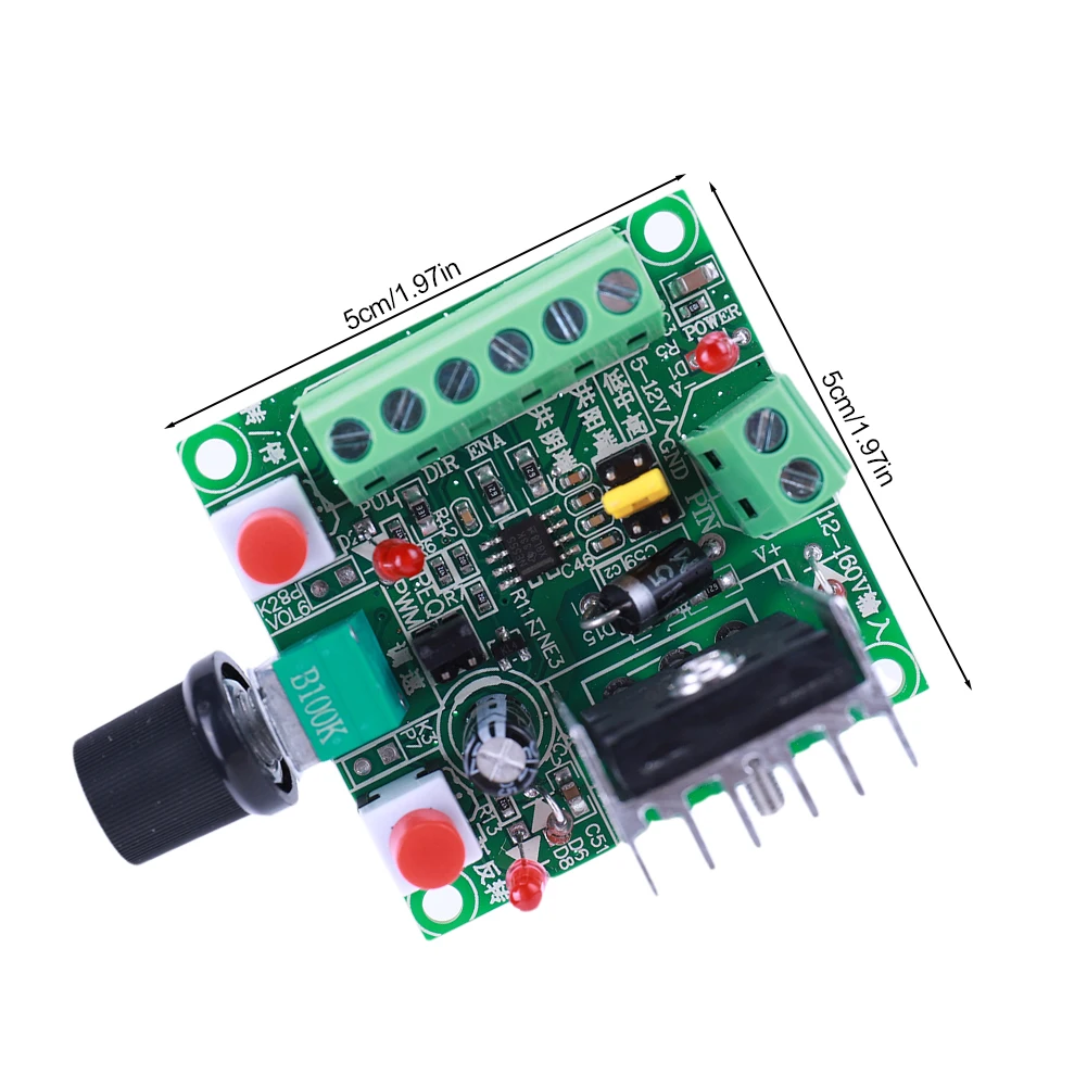Controller driver motore passo-passo Regolazione frequenza regolabile Azionamento motore passo-passo Controller semplice Modulo generatore di segnali a impulsi - immagine 5