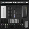 ARROWMAX Electric Engraving Polishing Pen (SGS Mini Plus) Cordless Tools Set for Carve Engrave Grind Sand Polish Home DIY 6