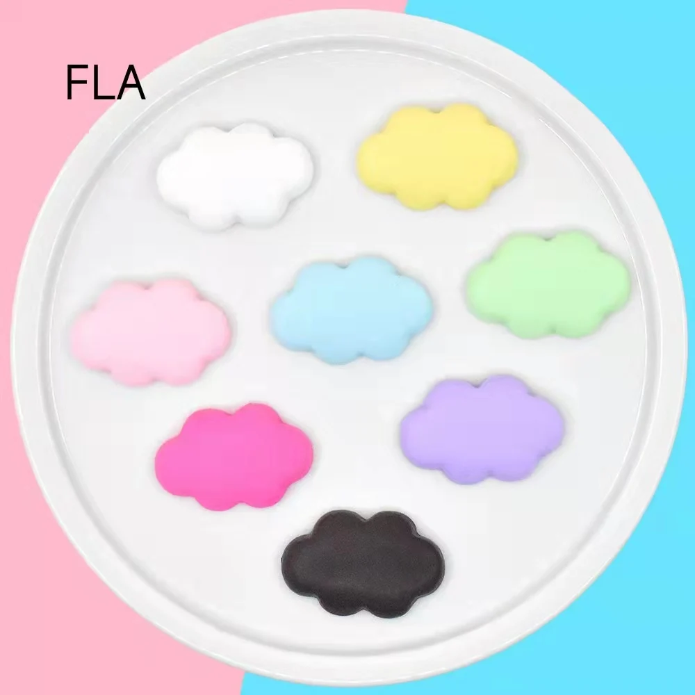 10pcs Resin Table Decor Cloud Resin Accessories Headwear Phone Shell Patch Hot Sell Handmade Cute DIY Craft Supplies 10 pcs resin semicircle macarons food slime clay charm filling accessories kids toys personality handmade diy accessories