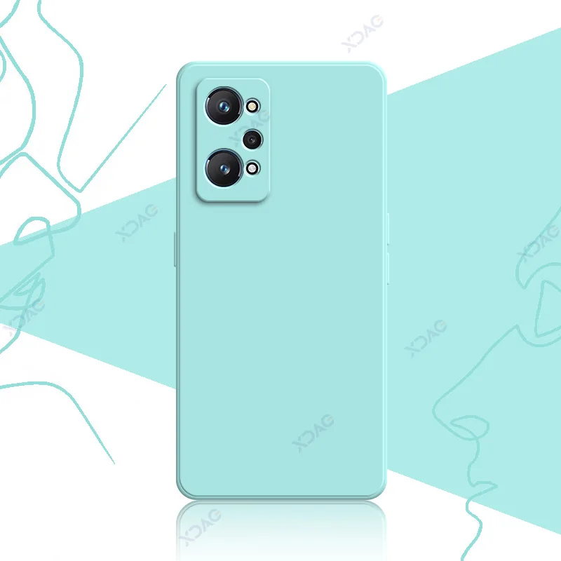 Luxurious Dual Liner Protective Phone Case - Square Liquid Silicone Shield Cover