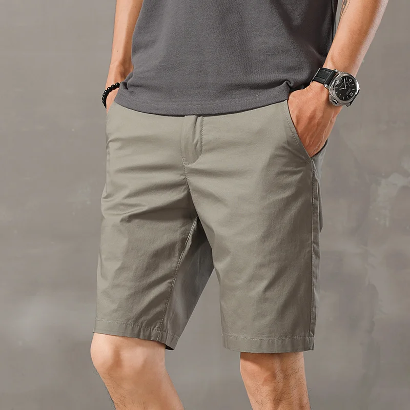 

Solid Color Classic Style Men's Slim Shorts 2023 Summer New Business Fashion Stretch Casual Short Trousers Male Clothes E36