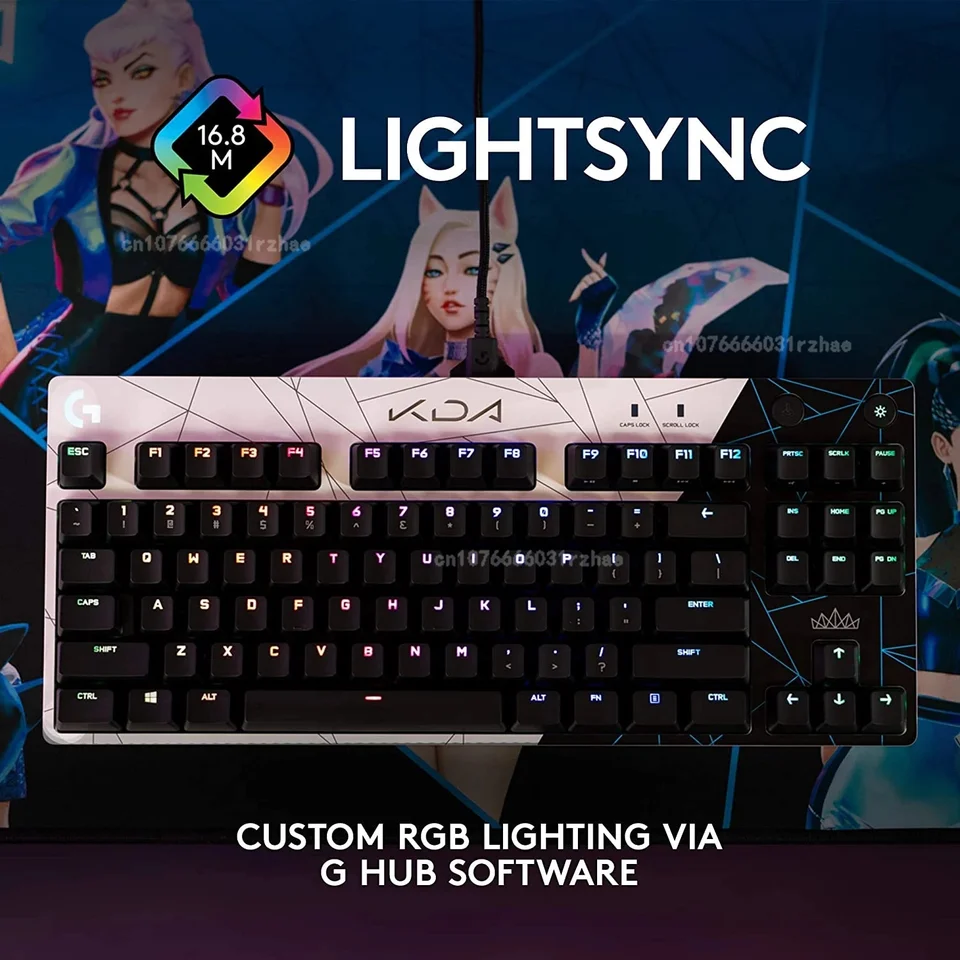Logitech G Pro X KDA Wired Gaming Mechanical Keyboard RGB Backlit