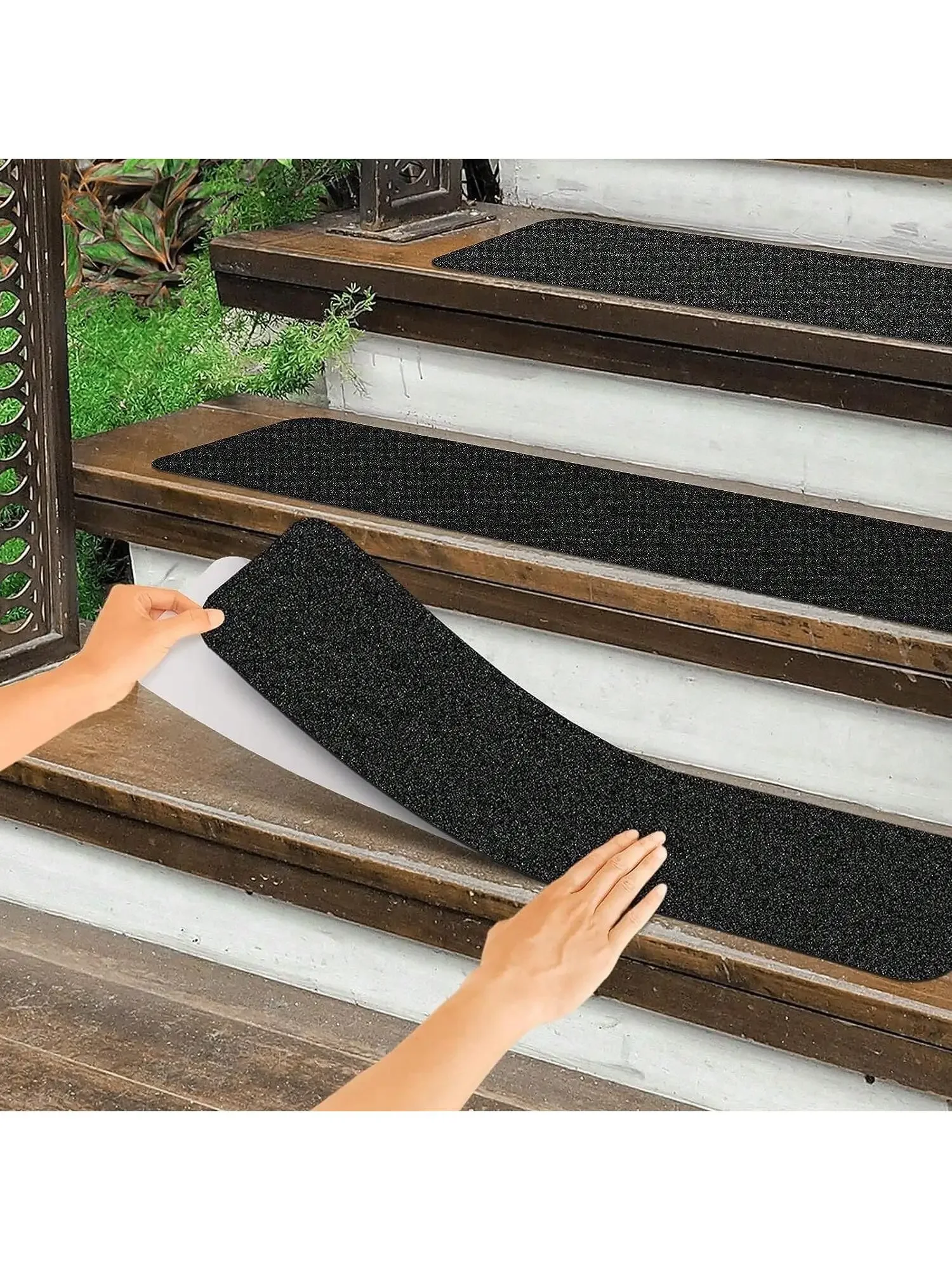 1pcs Non Slip Outdoor Stair Treads Non Skid Heavy Duty Traction Adhesive Step Stripes Staircase Skateborad and Deck vinyl stair nosing anti slip floor tape