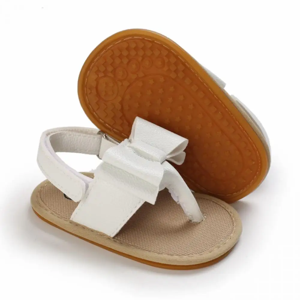 Baby shoes classic leather non-slip soft rubber bottom sandals for boys girls