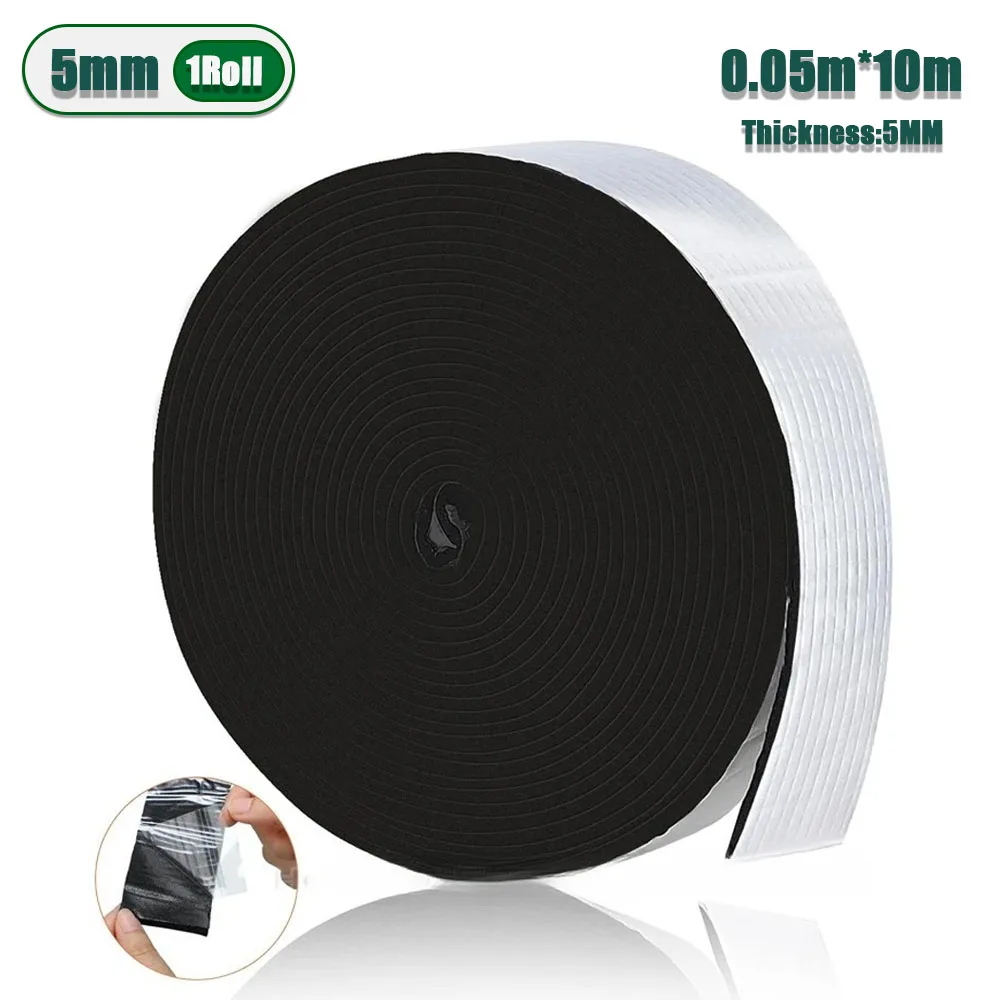 Cinta aislante de tubería HVAC profesional de 5/10mm, espuma de invierno con papel de aluminio, impermeable, ignífuga para tuberías al aire libre