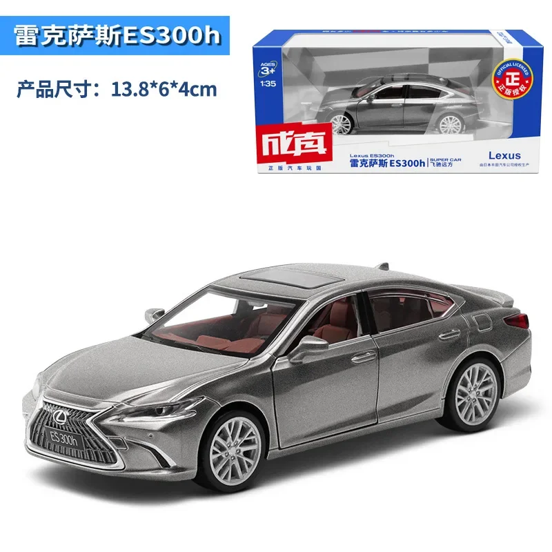 1:35 LEXUS ES300H High Simulation Diecast Metal Alloy Model car Sound Light Pull Back Collection Kids Toy Gifts F607 high simulation lexus es300 alloy 1 32 vehicle collection model sound and light pull back toy car boy child s birthday gift s