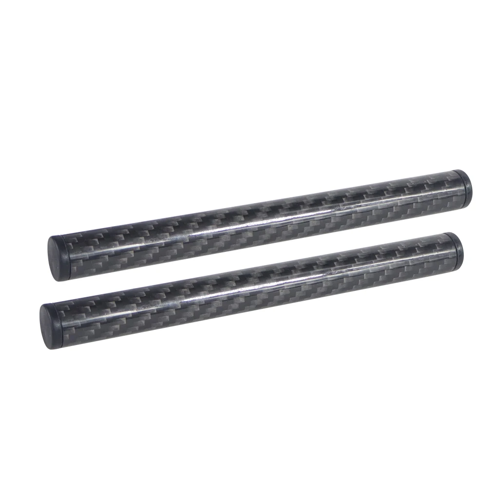 2Pcs 15mm 탄소 섬유 튜브 막대 10cm 15cm 25cm 30cm 40cm 직경 15mm 막대 레일 시스템 초점 카메라 케이지 키트 액세서리 따르기