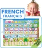 French English Bilingual Learning Tablet Toy Learn Alphabet ABC Interactive Educational Toys Gift for Baby Toddlers Childrens 1