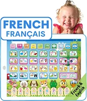 French English Bilingual Learning Tablet Toy Learn Alphabet ABC Interactive Educational Toys Gift for Baby Toddlers Childrens 1
