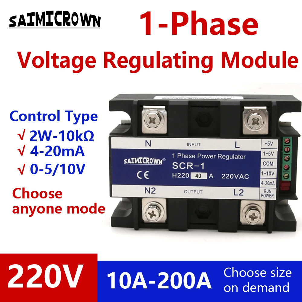 Monofásico Isolou Inteiramente o Regulamento da Tensão ca com Capacidade Antiparasitária Forte 10a 220v 010v 420ma 05v