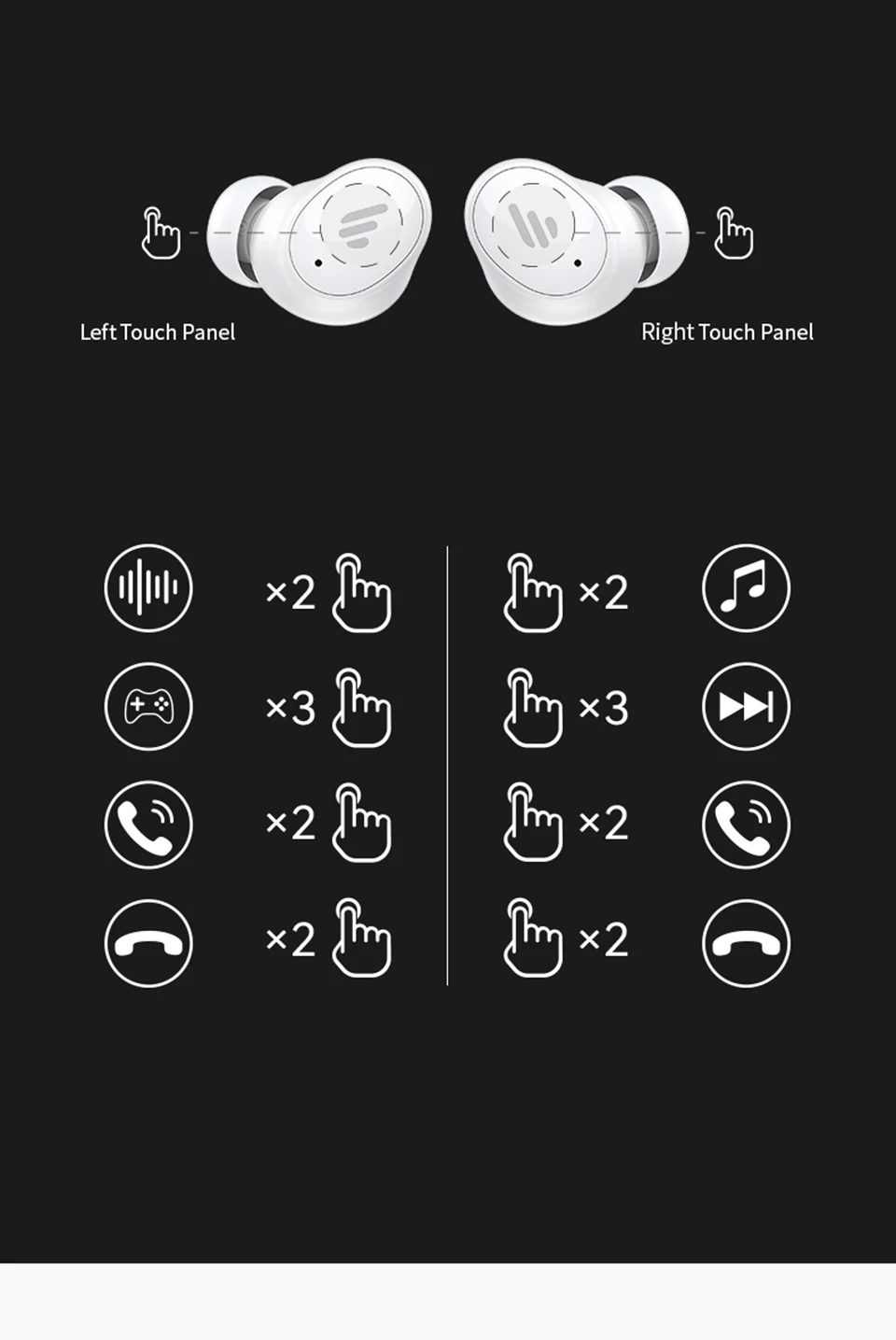 De Ouvido Bluetooth, TWS Earbuds Sem Fio,