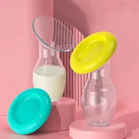 Silicone Maternal Milk Collector Food Grade Manual Breast Silicone Pumps Breast Milk Savers Baby Feeding Milk Pumps Accessories 1