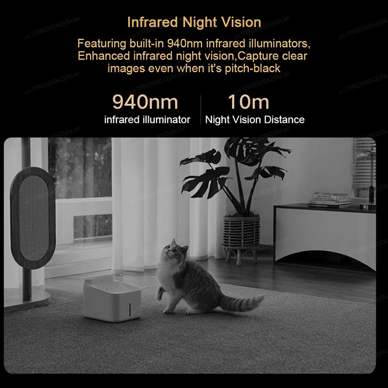 XIAOMI 360 ° Smart Camera 4, Wi-Fi dual-band 6,8MP 4K HDR AI Tracking, Baby monitor di sicurezza domestica, versione cinese con adattatore - immagine 5