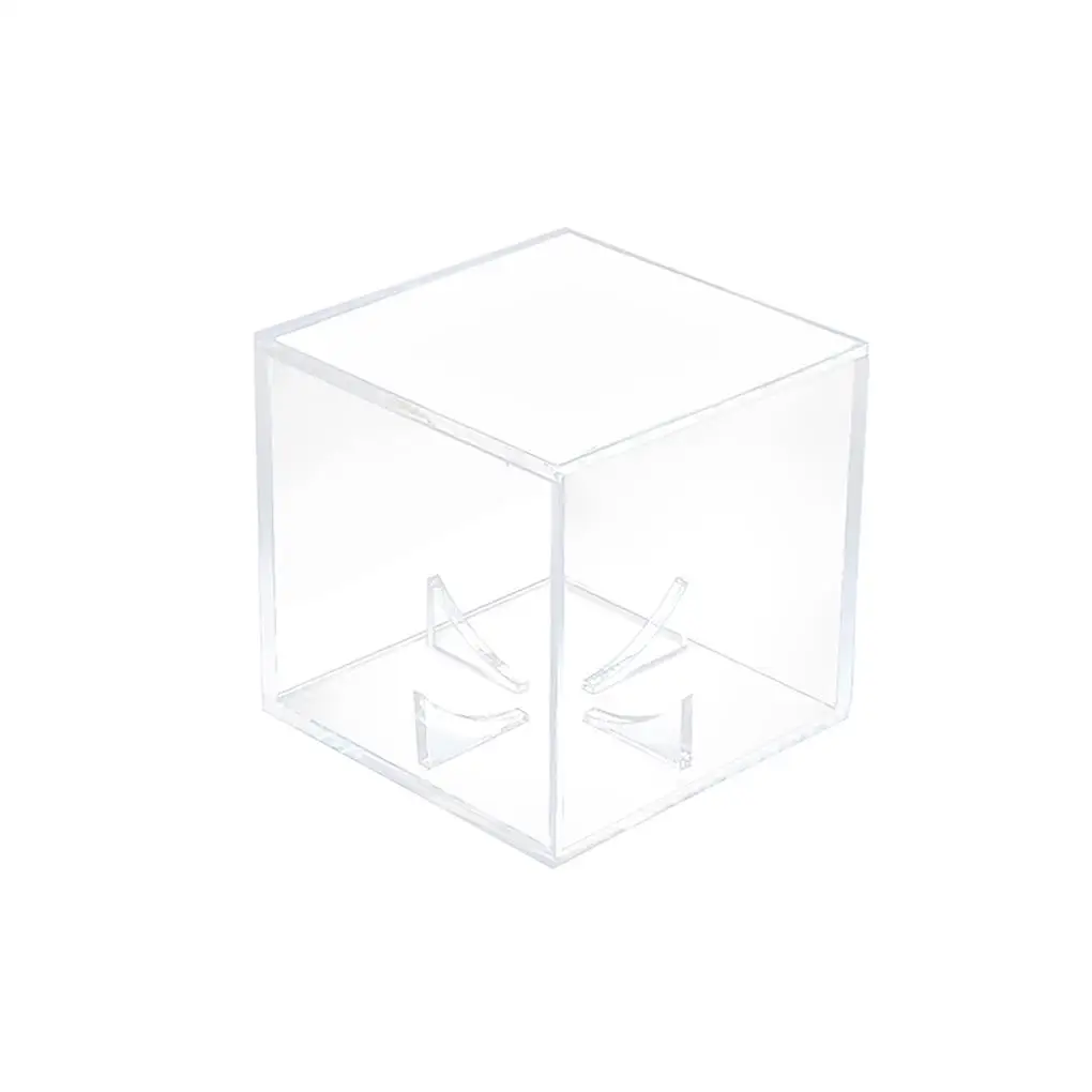 Golf Tennis Ball Transparent Case Acrylic 80mm Baseball Box Display Dustproof Souvenir Storage Box Holder