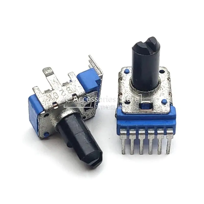 

3 шт. 12 мм B20K B203 Однорядная 6-контактная аудиоколонка, внешняя мощность, полуручка 13 мм RK12