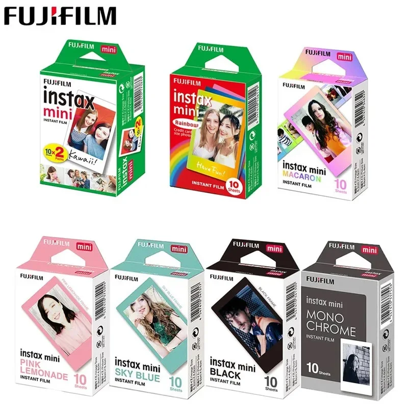 클래식 Fujifilm Instax Mini 8 필름 단색 30pcs 미니 300 7s 7 50s 50i 90 25 dw 공유 SP-1 인스턴트 사진 카메라