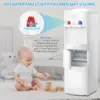 Cooler Dispenser with Built-in Ice Maker, Hot and Cold Top Loading 3 to 5 Gallon Bottle Water Dispenser,27LBS/24H Ice Maker Mach 4
