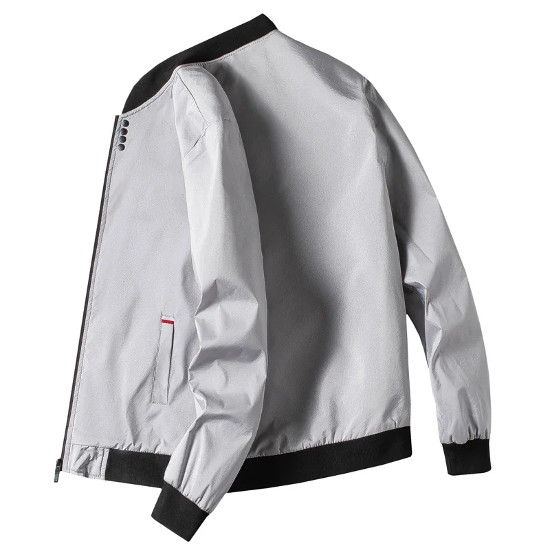 Mens Autumn Thin Baseball Uniform Windproof Jacket