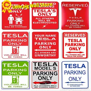 Tesla Model S for Kids Parking Sign