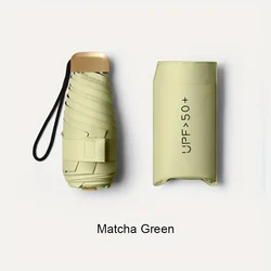 Premium Compact UV Protection Umbrella - Sleek Foldable Design with Durable Canopy - Iron (Light green)