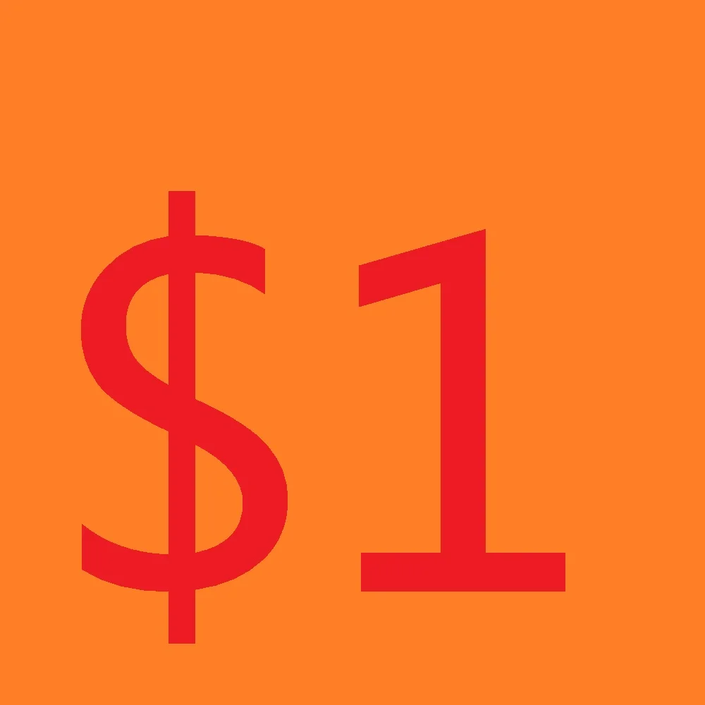 

($1) дополнительная оплата на ваш заказ