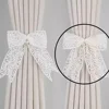 1PC French Princess Style Lace Bow Tie, Light Luxury French Handmade Thin Gauze, Beautiful Knot Curtain Buckle 4