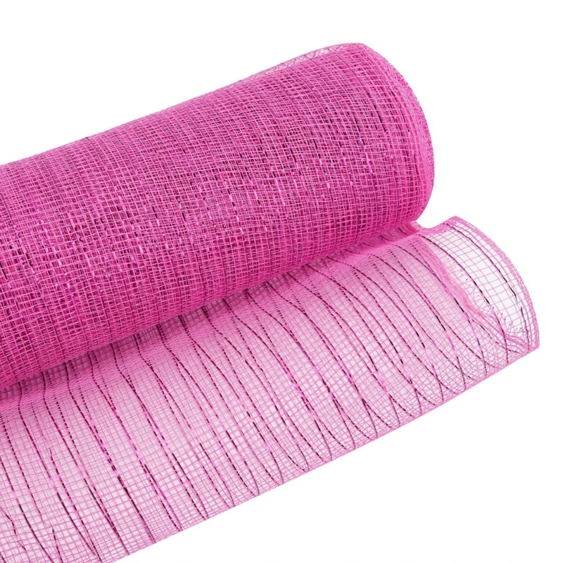 2.5 Poly Mesh Ribbon: Metallic Pink [RS200422] 