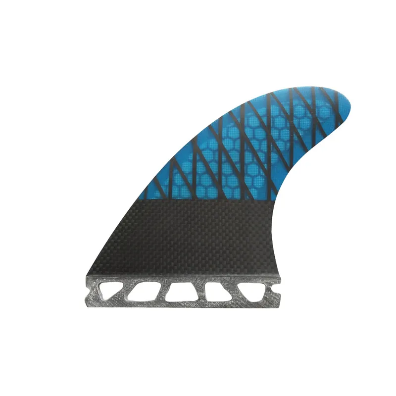 Honeycomb Surfboard Fin M/L Blue Single TabsFins High Quality Carbon Fibre Surf Fins barbatanas prancha quilhas de