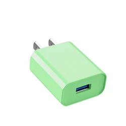 Fast Charging 10W USB Wall Charger with 5V/2A Power Adapter - Green US