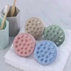Silicone Shampoo Brush Head Scalp Massage Comb Hair Washing Comb Body Massage Brush Bath Shower Brush Salon Hairdressing Tool 2
