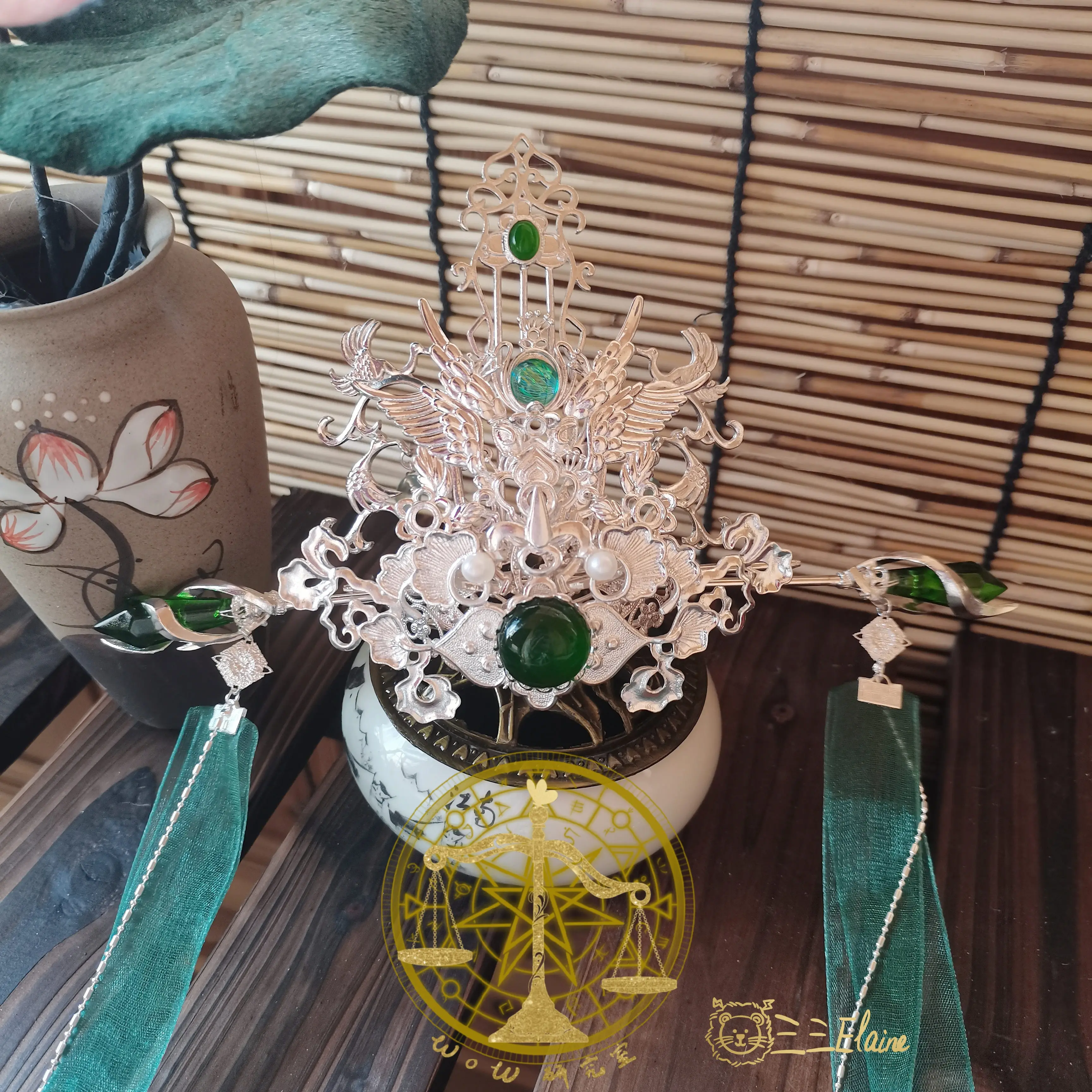 

Заколка для волос Shen Qingqiu, самосберегающая завязка для волос в стиле аниме «Злодеи», Студенческая длинная шпилька с кисточками, аксессуары для волос ручной работы, рождественские подарки