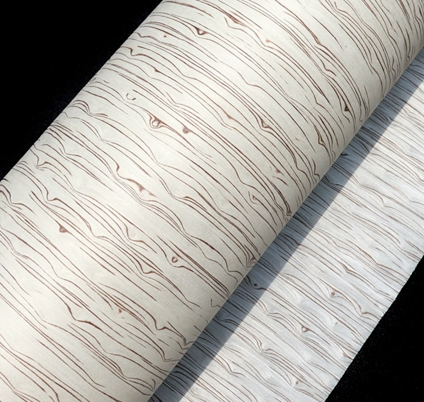 

L:2.5meters Width:580mm T:0.25mm Technology Wood White Ice Tree Bark Wood Veneer Sheets Wood Veneer Sheets