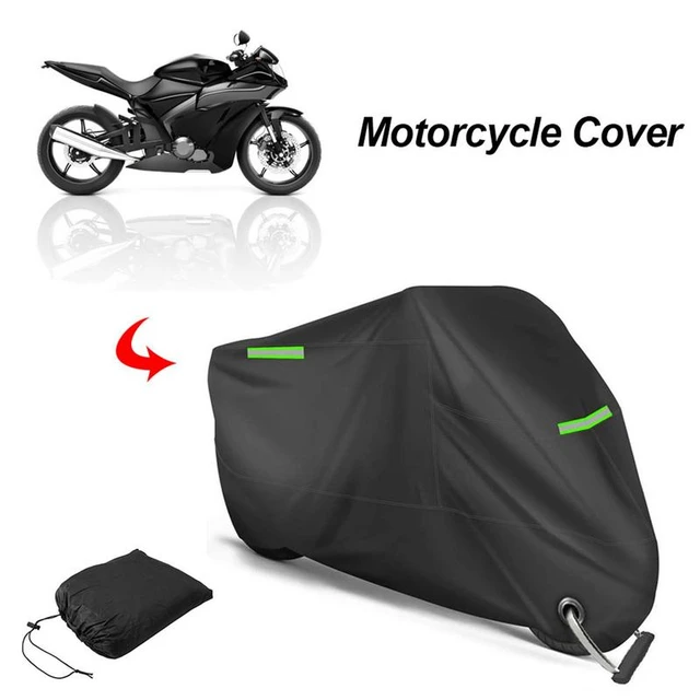 Housse de Protection pour Moto 245x105x125 cm Imperméable Bande