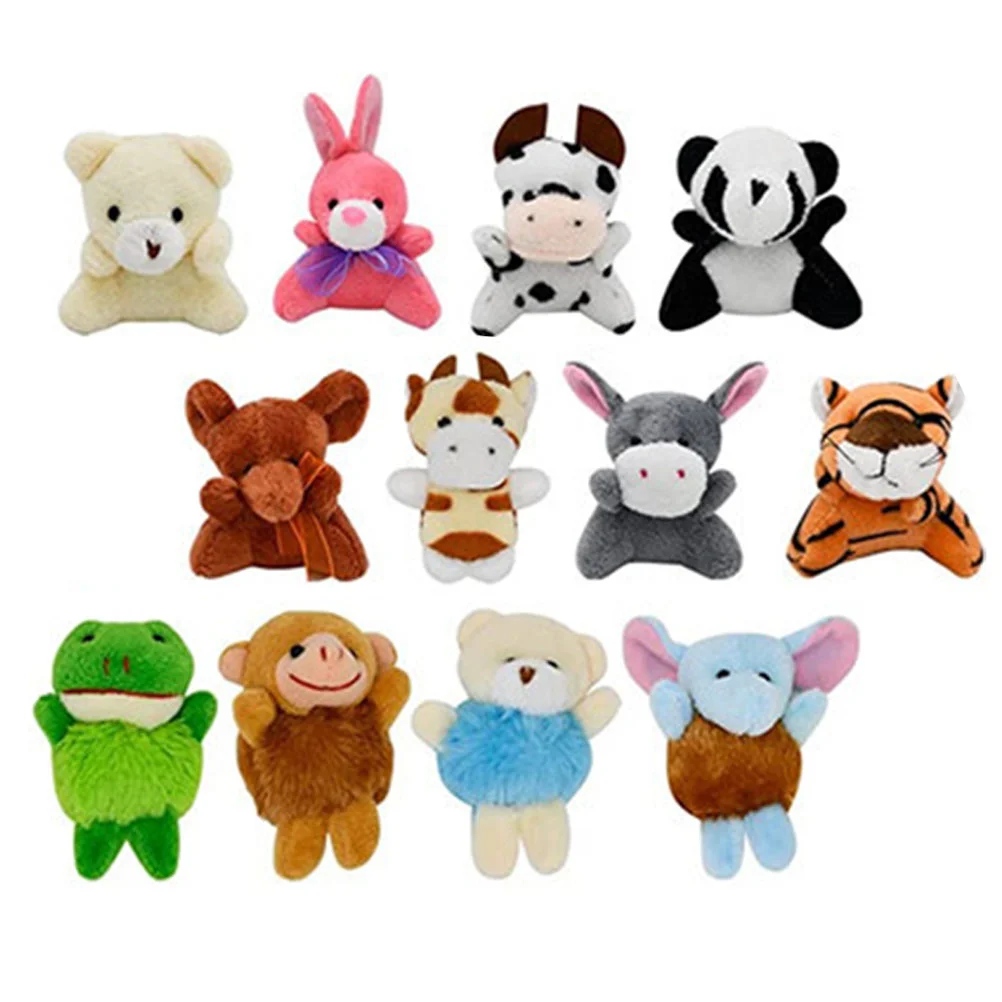 

Mini Animal Plush Toy Small Stuffed Animal Hanging Ornament Keychain Bag Car Pendant Key Charms For Kids