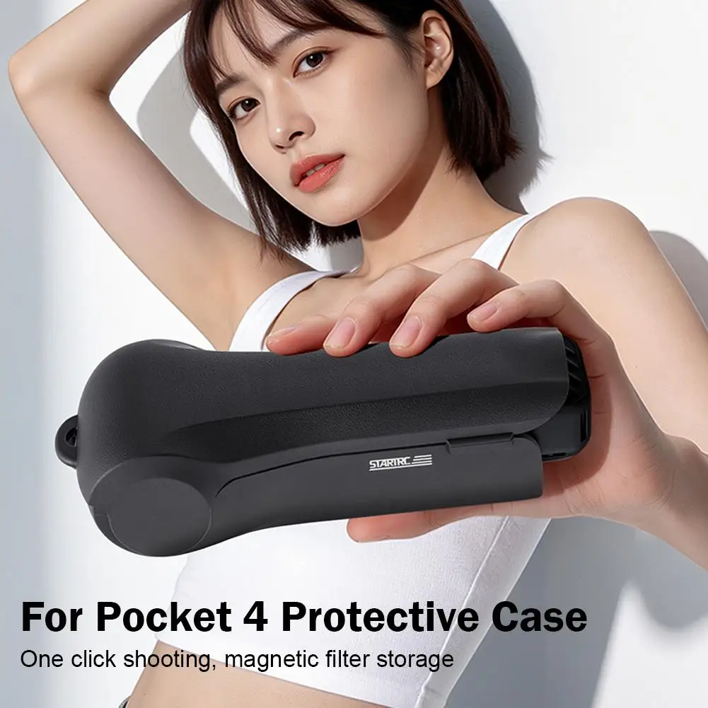 Étui rigide pour DJI Pocket 4 Flip - Coque de protection avec rangement filtres