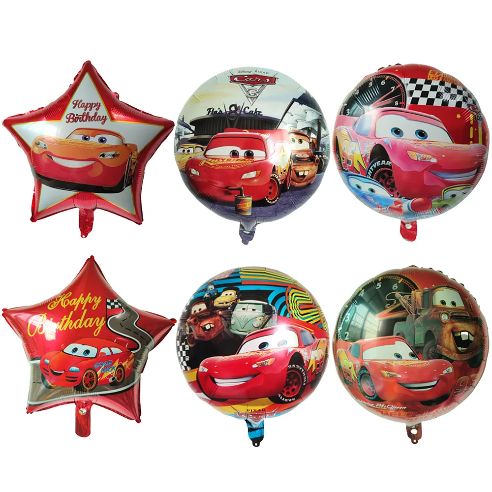 

10pcs Disney Lightning McQueen Car Cartoon Balloons Kids Baby Happy Birthday Party Decoration McQueen Foil Balloons Kids Toys