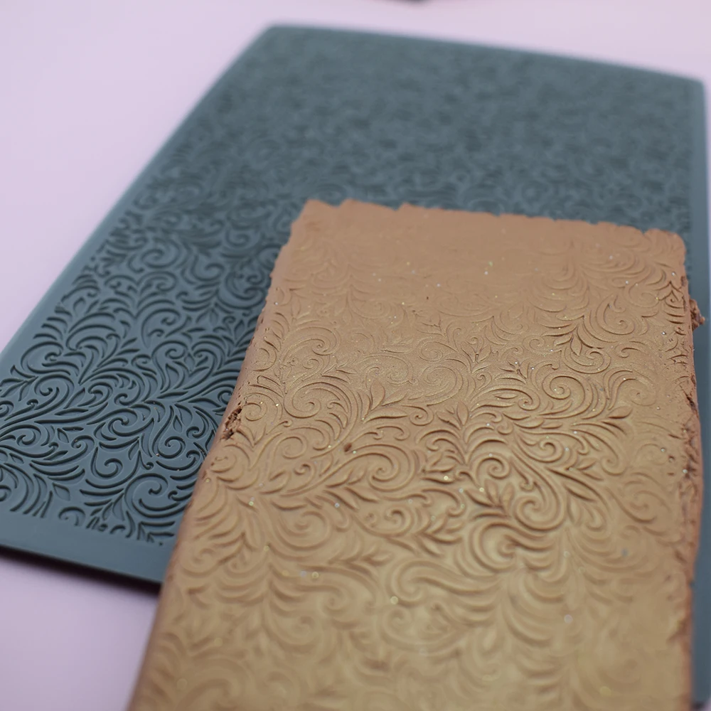 4pcs Polymer Clay Texture Emboss Mat Mandala Flower Vine Pattern Pottery Polymer Clay Cutter Jewelry Impression Tool Art Hobby polymer clay tools pottery tools clay sculpting tools pottery sculpting tools clay craft tool